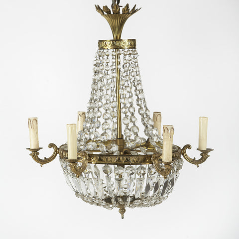 Antique Crystal Chandelier