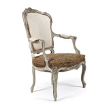 Pair of Painted Carved Armchairs