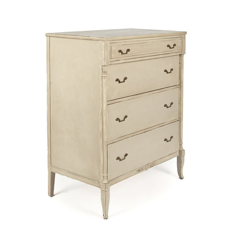 Four-Drawer High Boy Vintage Dresser