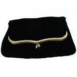 Vintage Black Velvet Evening Bag