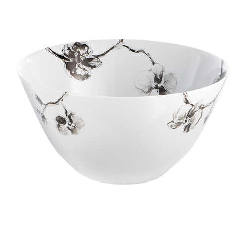 Black Orchid Serving Bowl