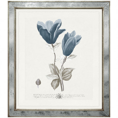 Imperial Flowers Blue & Grey- Print 3