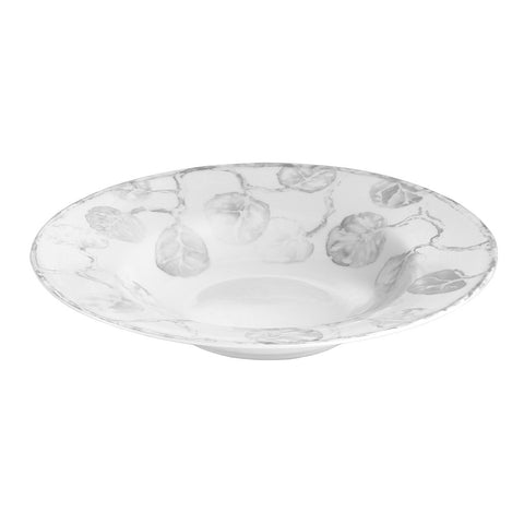 Botanical Leaf Rimmed Bowl