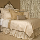 Ivory/Ecru Quilted Coverlet Set