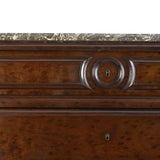 Mahogany Marble Top Semainier