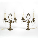 Pair of Electrified Candelabras
