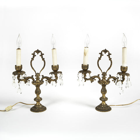 Pair of Electrified Candelabras