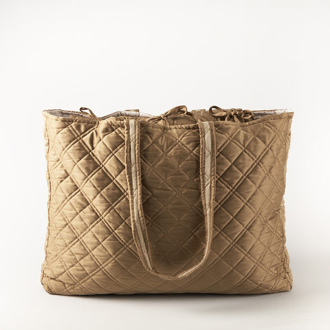 Silk & Sensibility Mocha/Latte Coverlet Tote Set