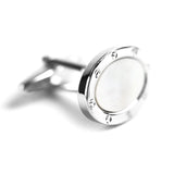 Silver and Pearl Cufflink