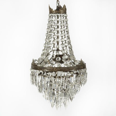 Small French Crystal Chandelier