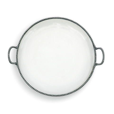 Arte Italica Round Platter with Handles