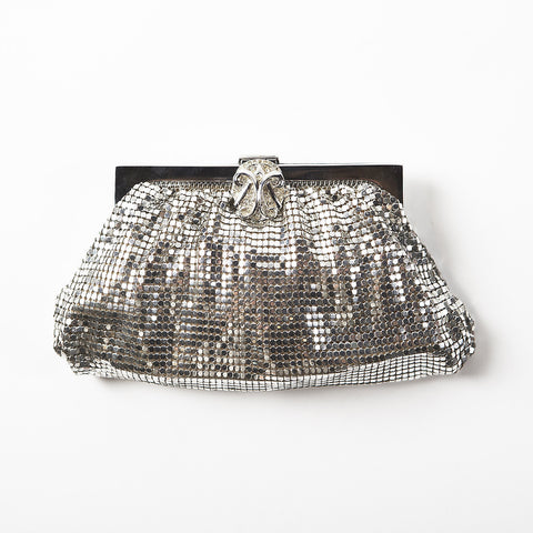 Vintage Whiting & Davis Silver Mesh Clutch