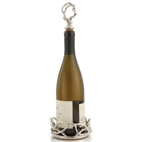 Wisteria Wine Coaster & Stopper Set