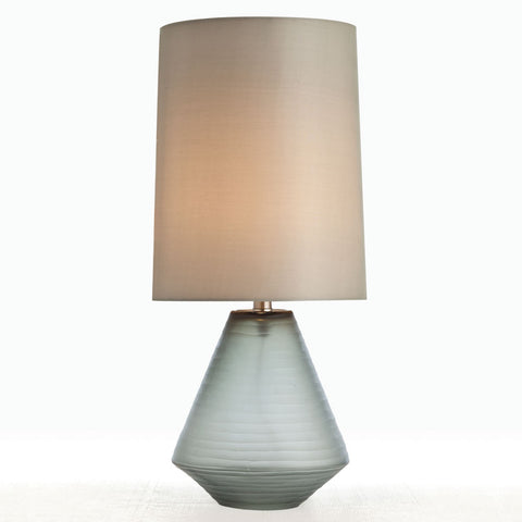 Gray Etched Glass Lamp