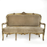 Gilded Carved Settee