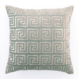 Greek Key Pillow Gray