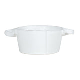 Lastra Small-handled Bowl White