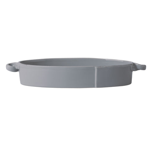 Lastra Handled Oval Baker Grey