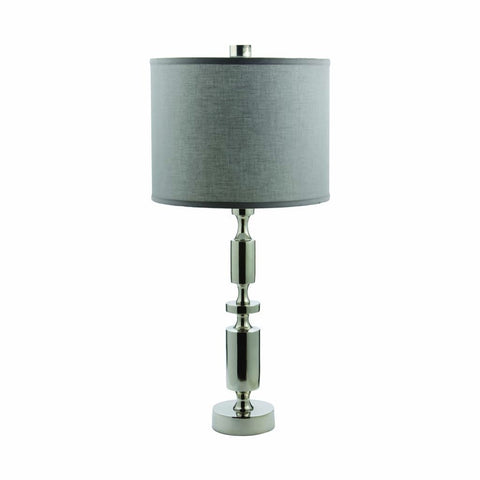 Silver Barbell Lamp