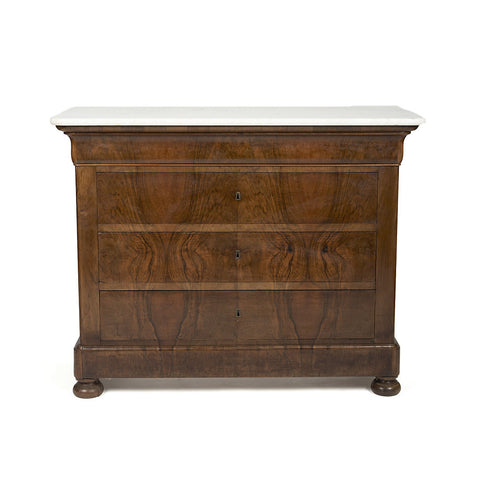 Louis Philippe Chest with Marble Top
