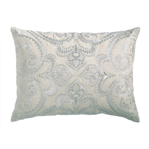 Metallic Silver Amalfi Pillow