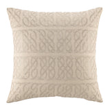 Nautical Knot Pillow Metallic Silver
