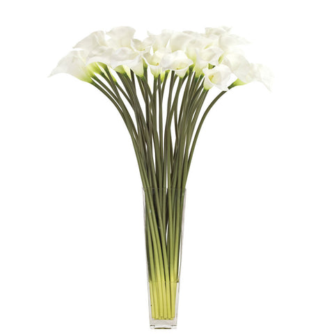 Calla Lily White in Glass Square