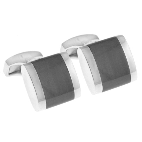 Square Cufflinks Grey