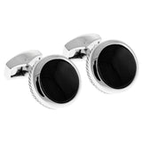 Round Cufflinks Black