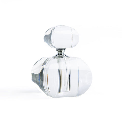 Modern Morocco Glass Perfume Bottle- curved square